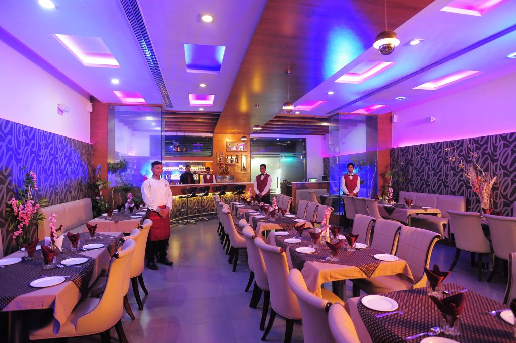 Veg restaurant at Hotel Sea N Rock